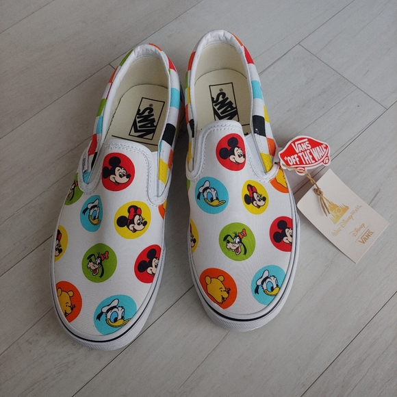 VANS x Disney NEW 50th Anniversary Character Button Slip On Shoes - Picture 2 of 11